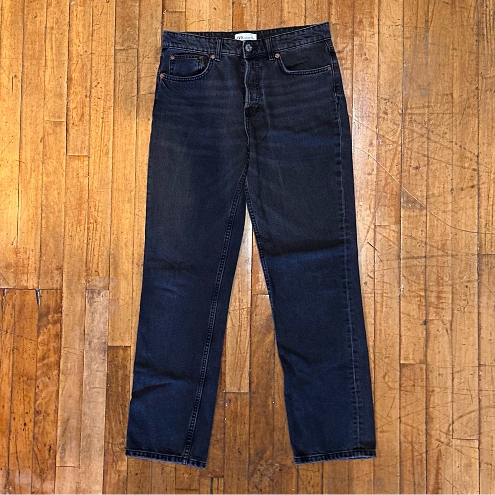 Zara Black Straight Leg Denim